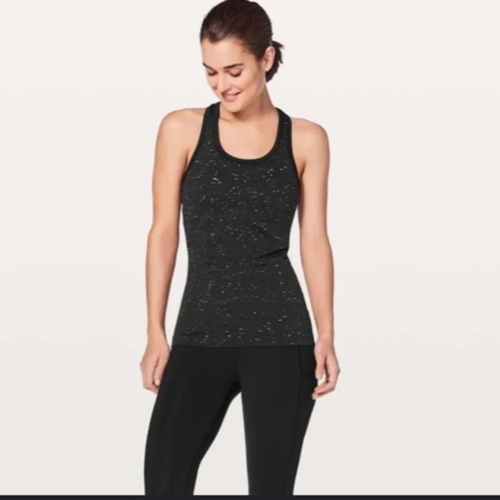 Athleta Black Speckled Tank Top Size XS